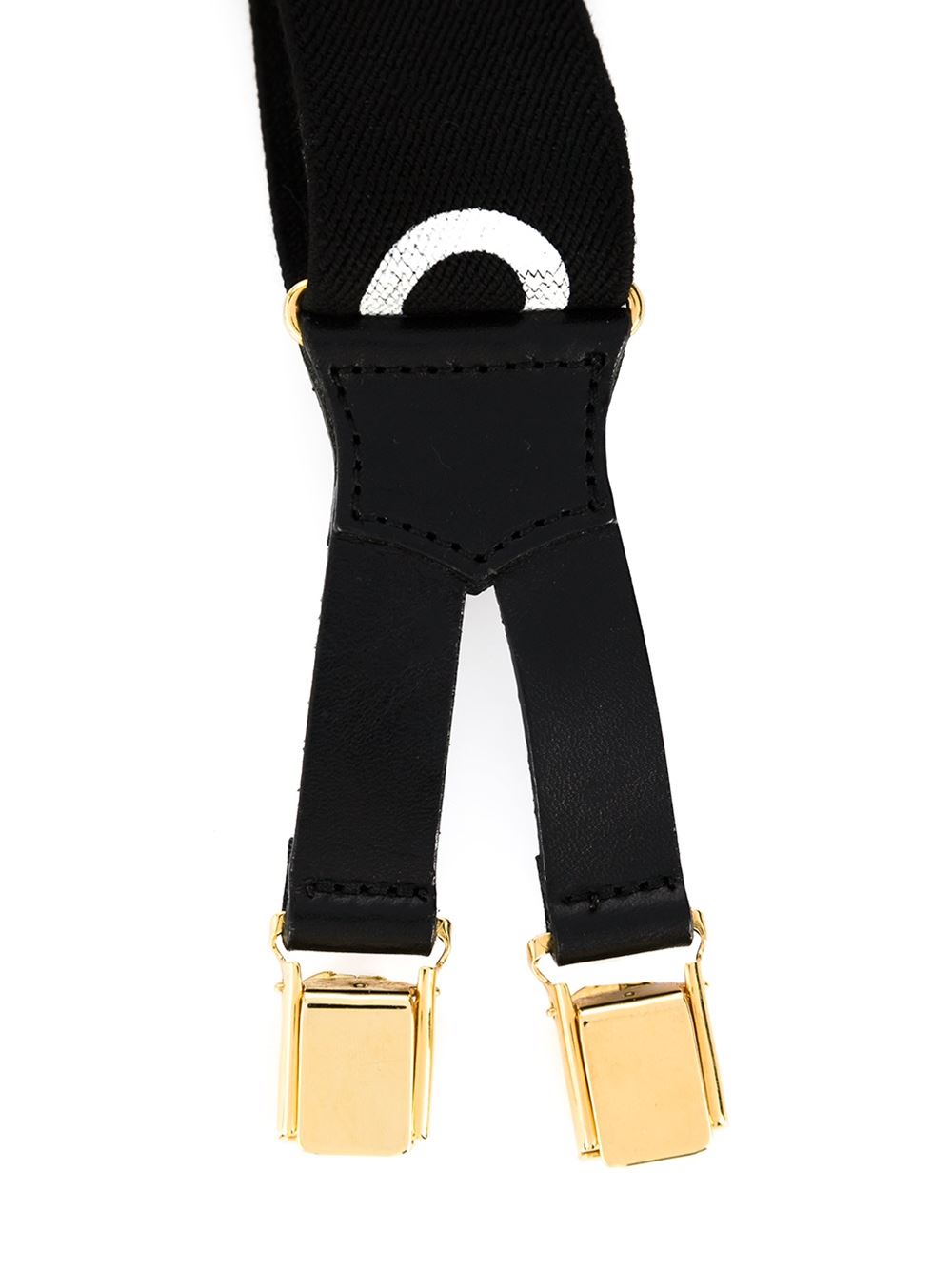 logo print suspenders