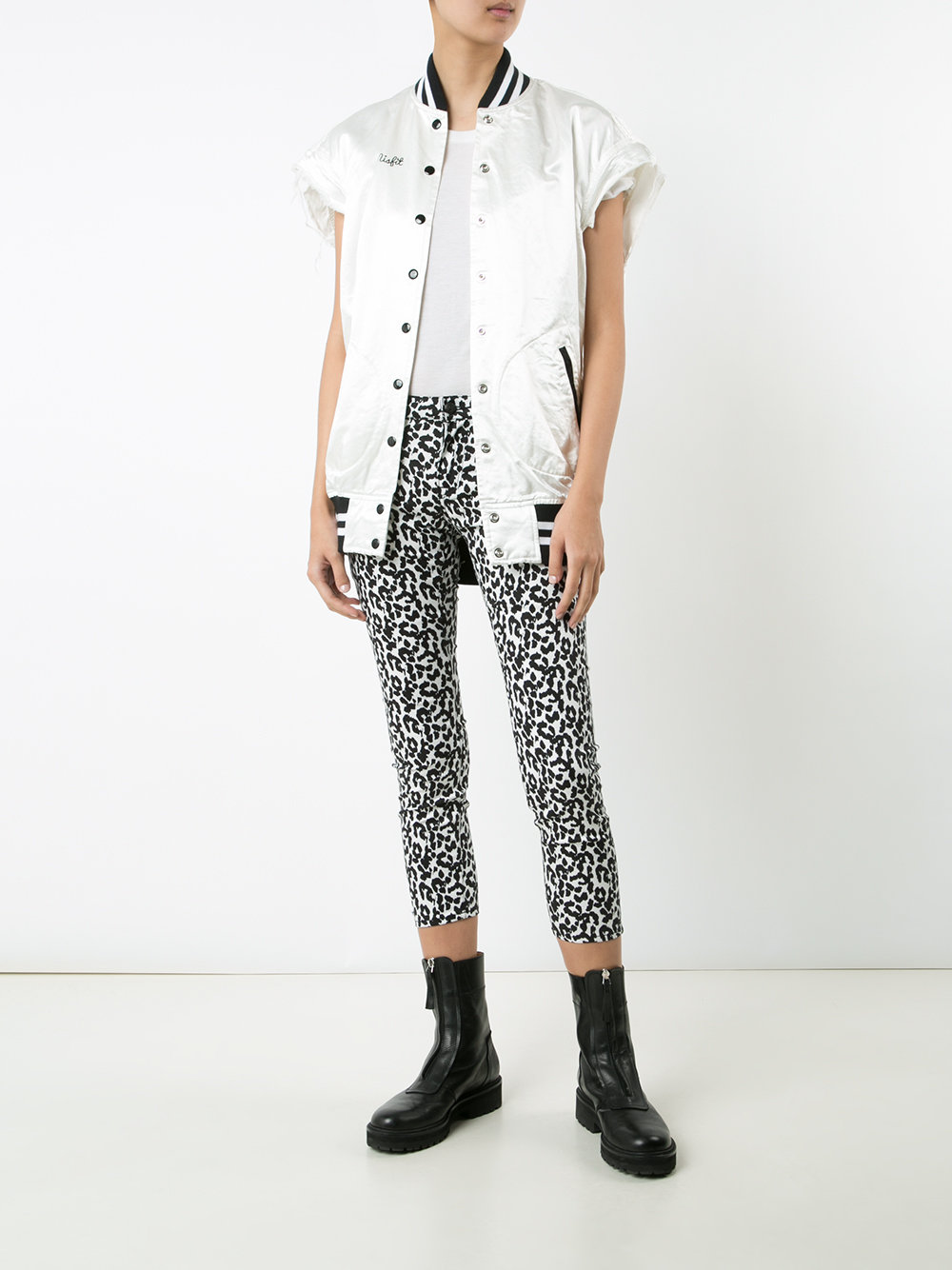 sleeveless 'Misfit' bomber jacket
