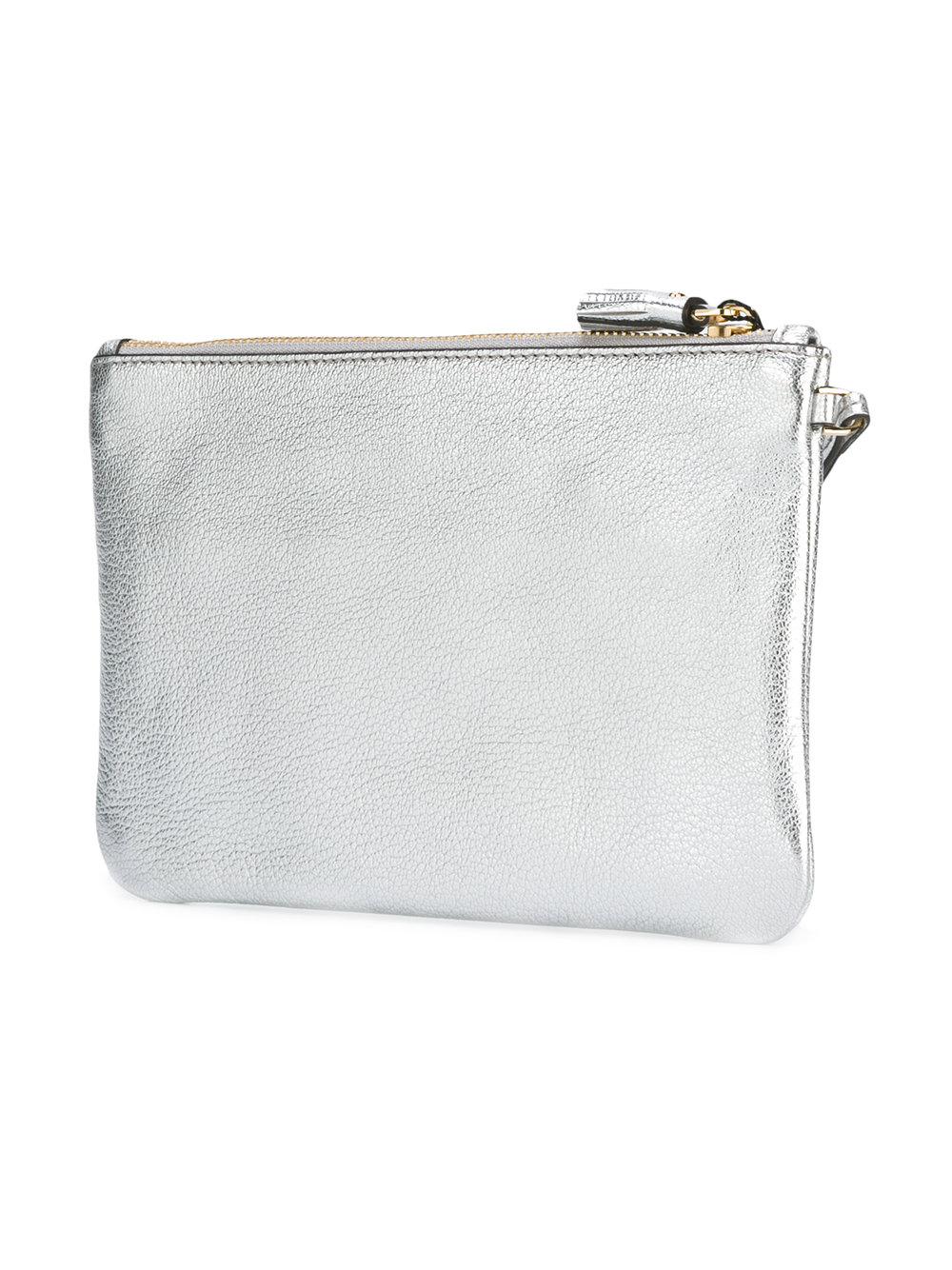 Smiley zipped clutch