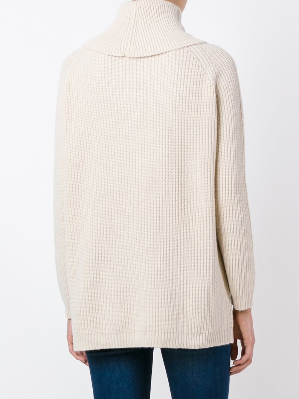 ribbed turtleneck jumper