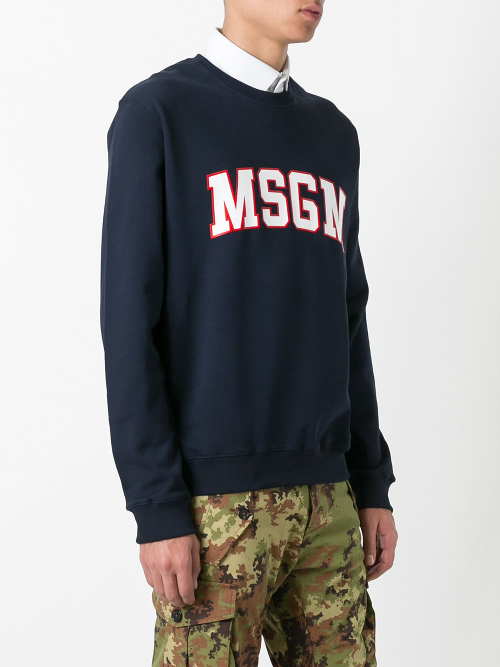 sweatshirt with collegiate branding