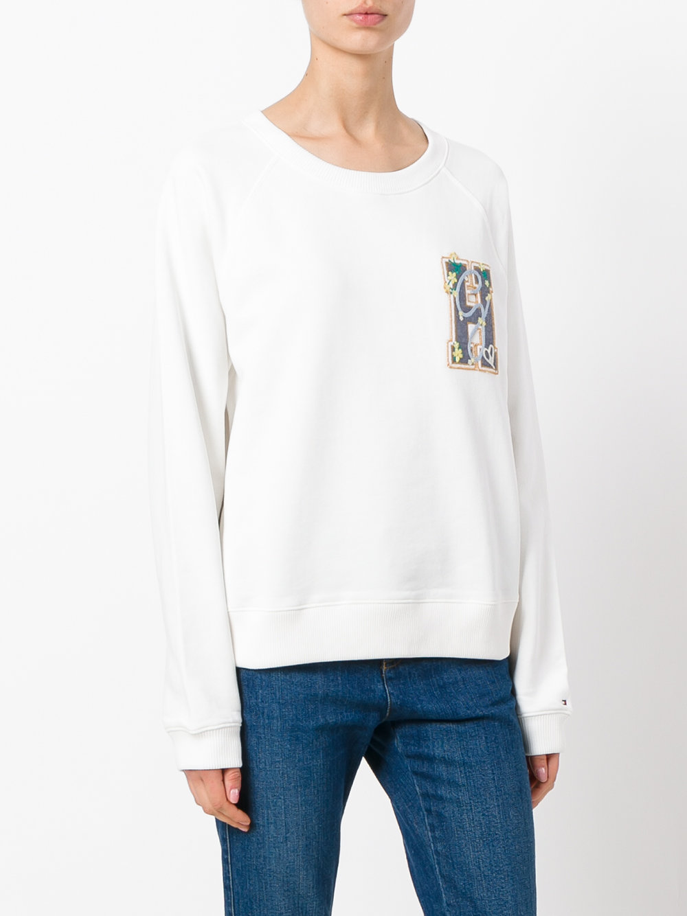 appliqué H sweatshirt