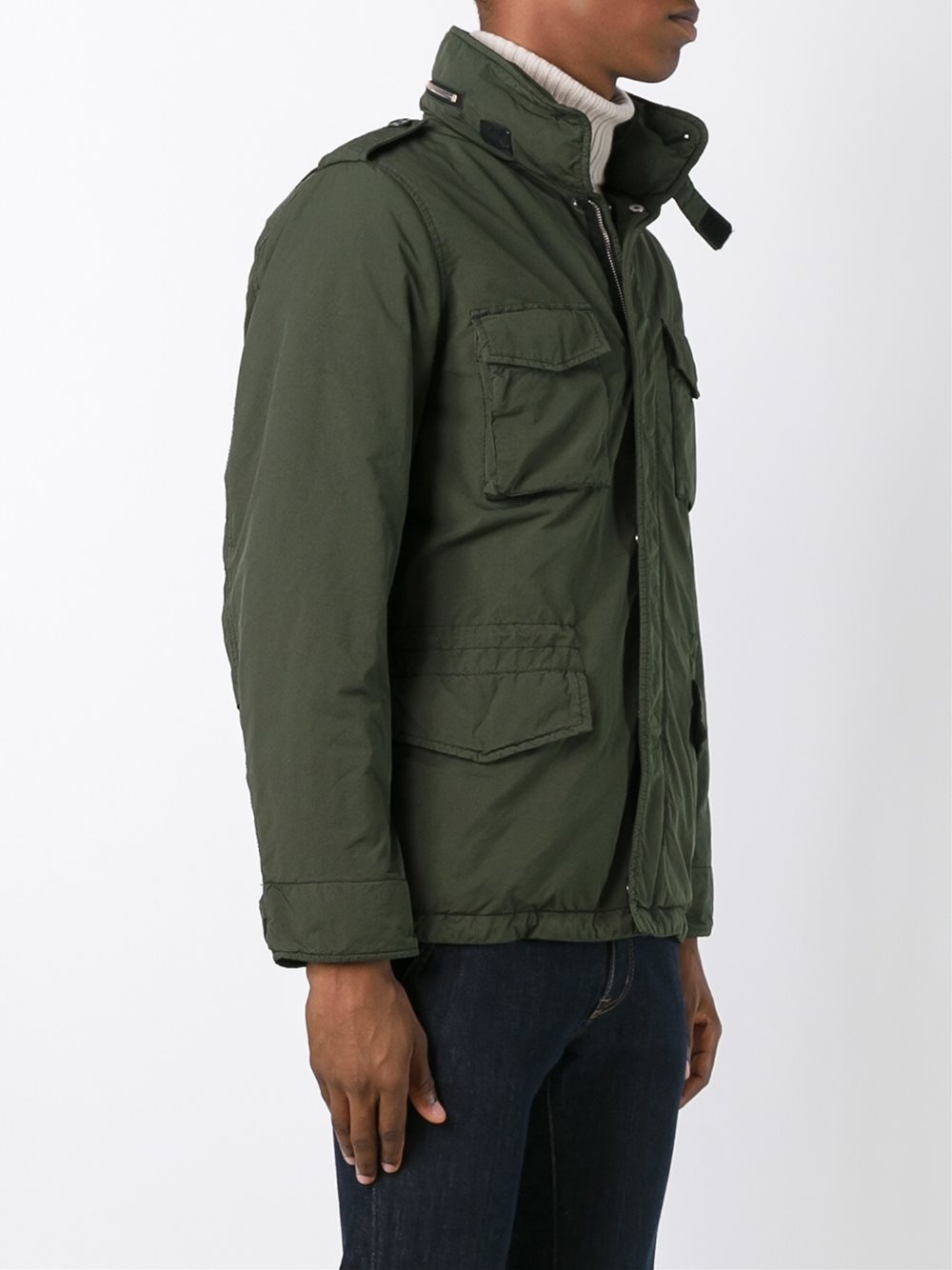 pocketed military jacket