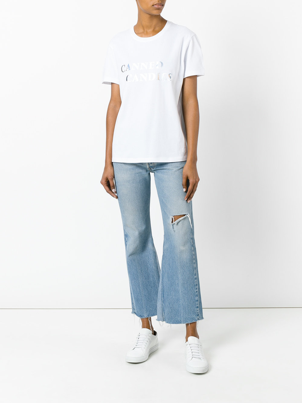 slogan front T-shirt