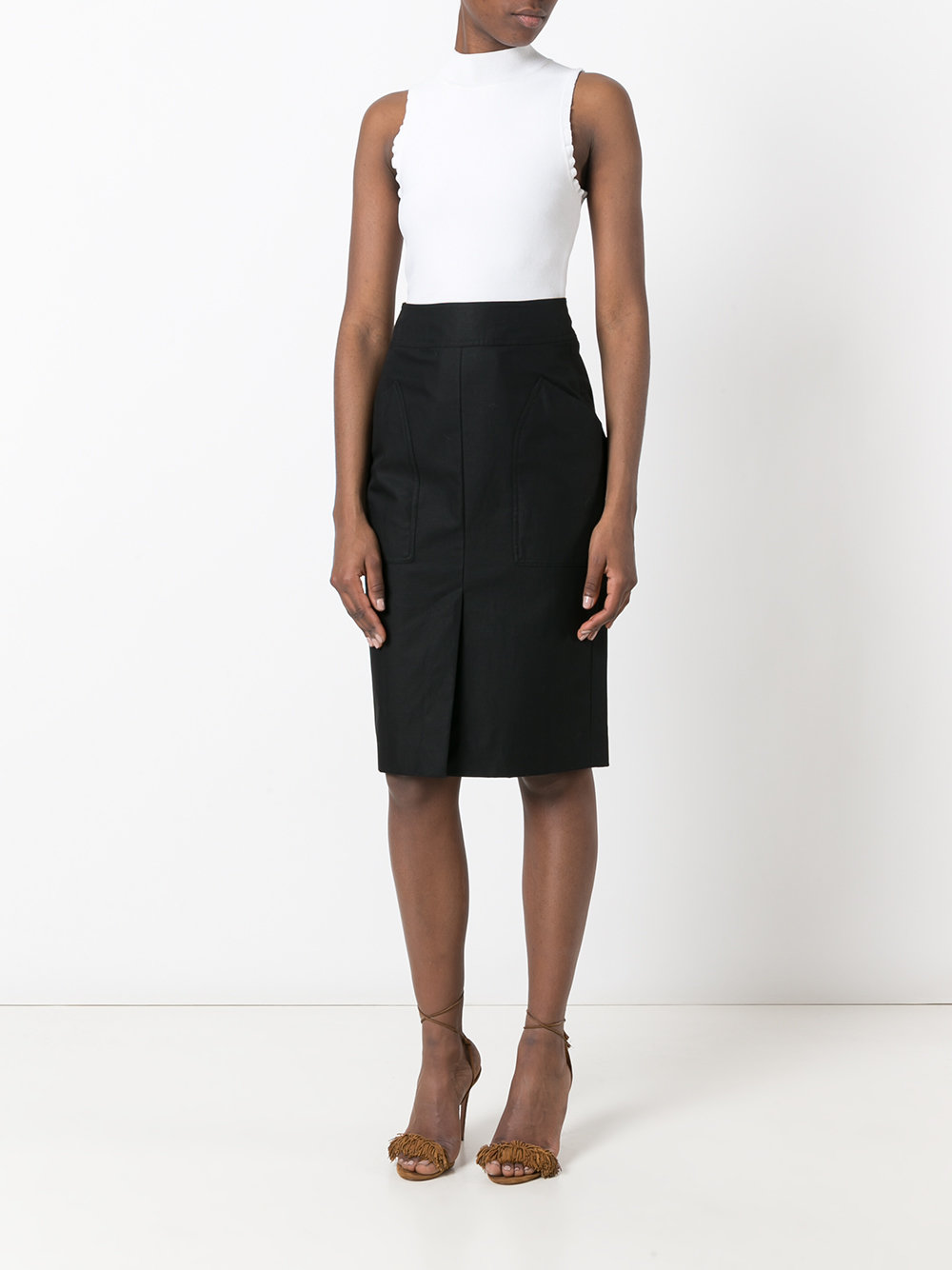 Stanton patch pocket skirt