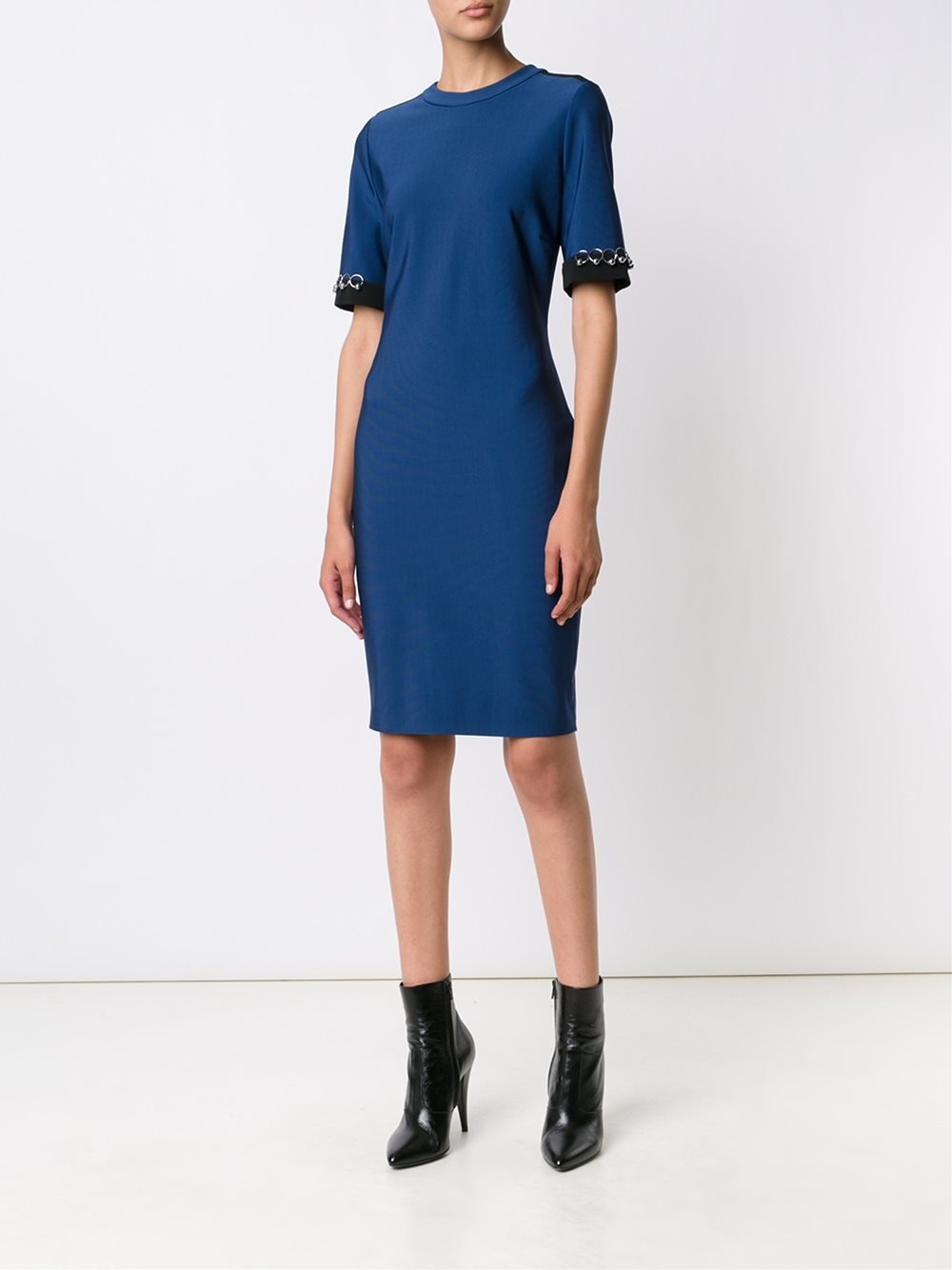 cuff hoop detail dress