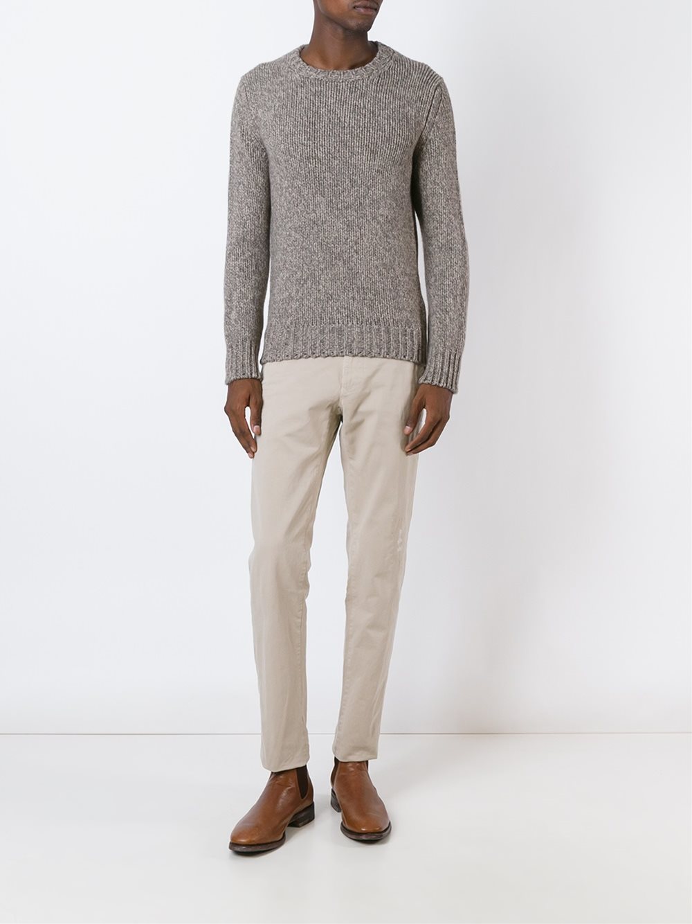 patch embroidered chinos