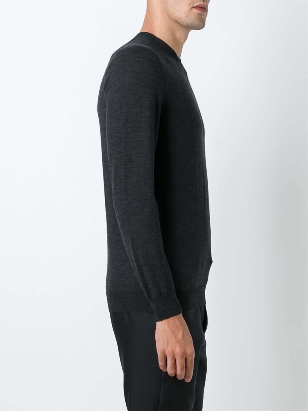crew neck polo shirt