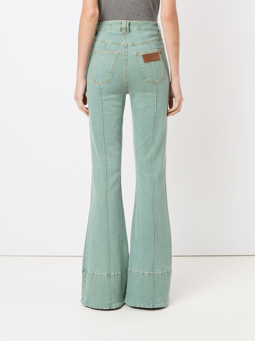 flared skinny jeans
