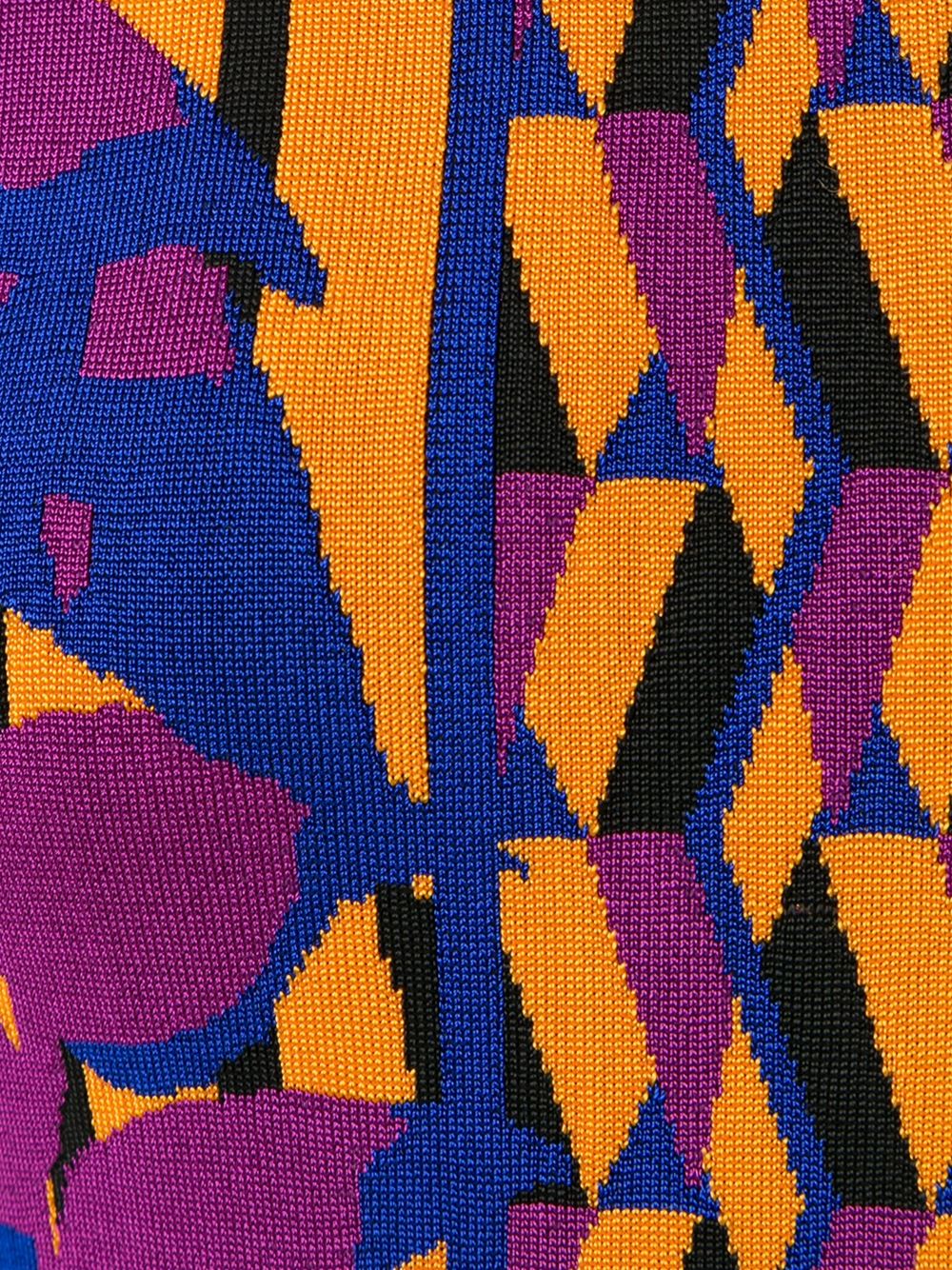 geometric knit dress