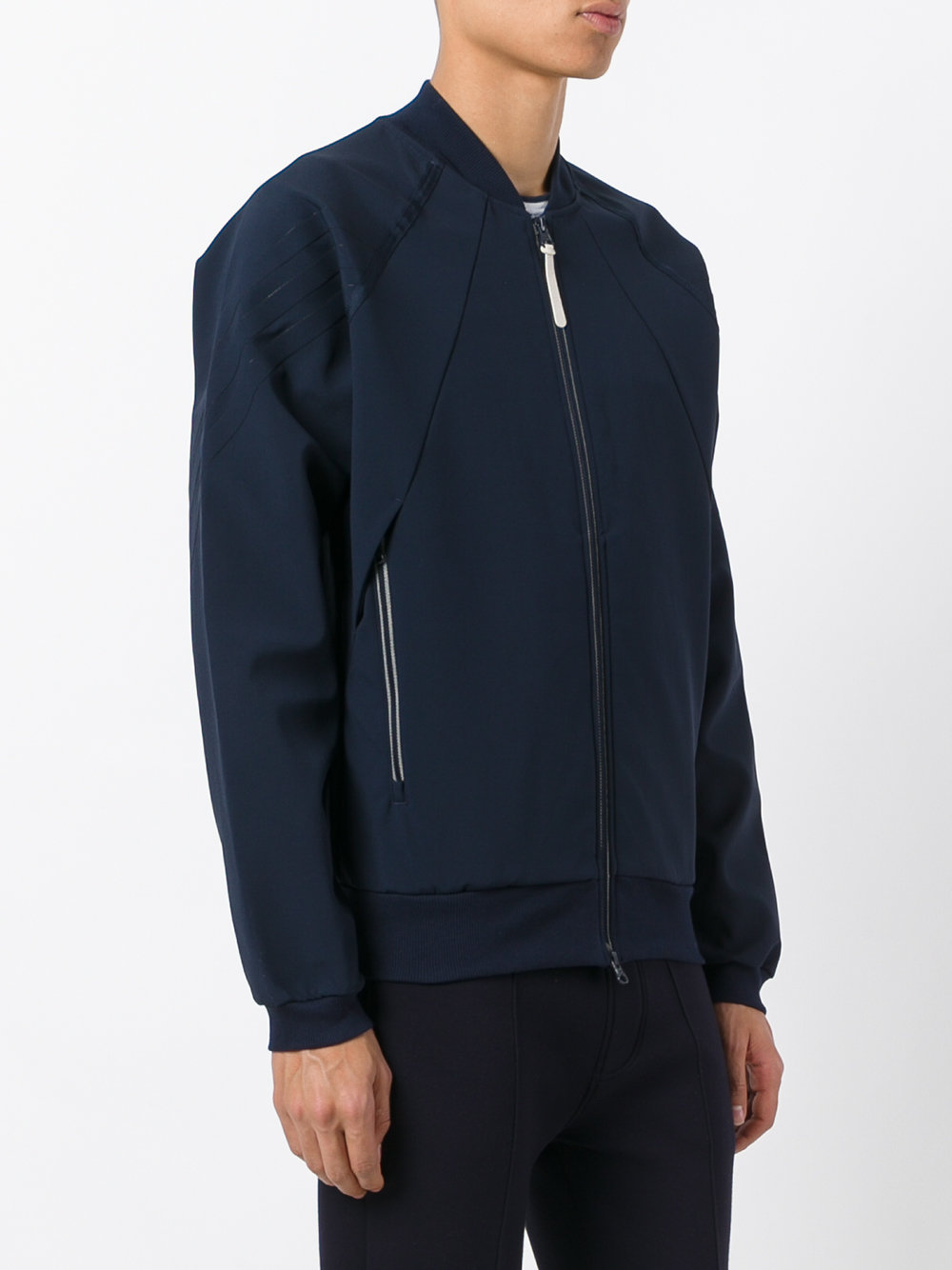 pleated back bomber jacket