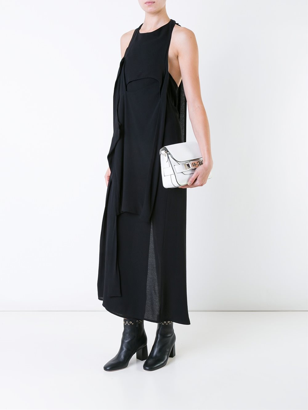 deconstructed asymmetric long dress