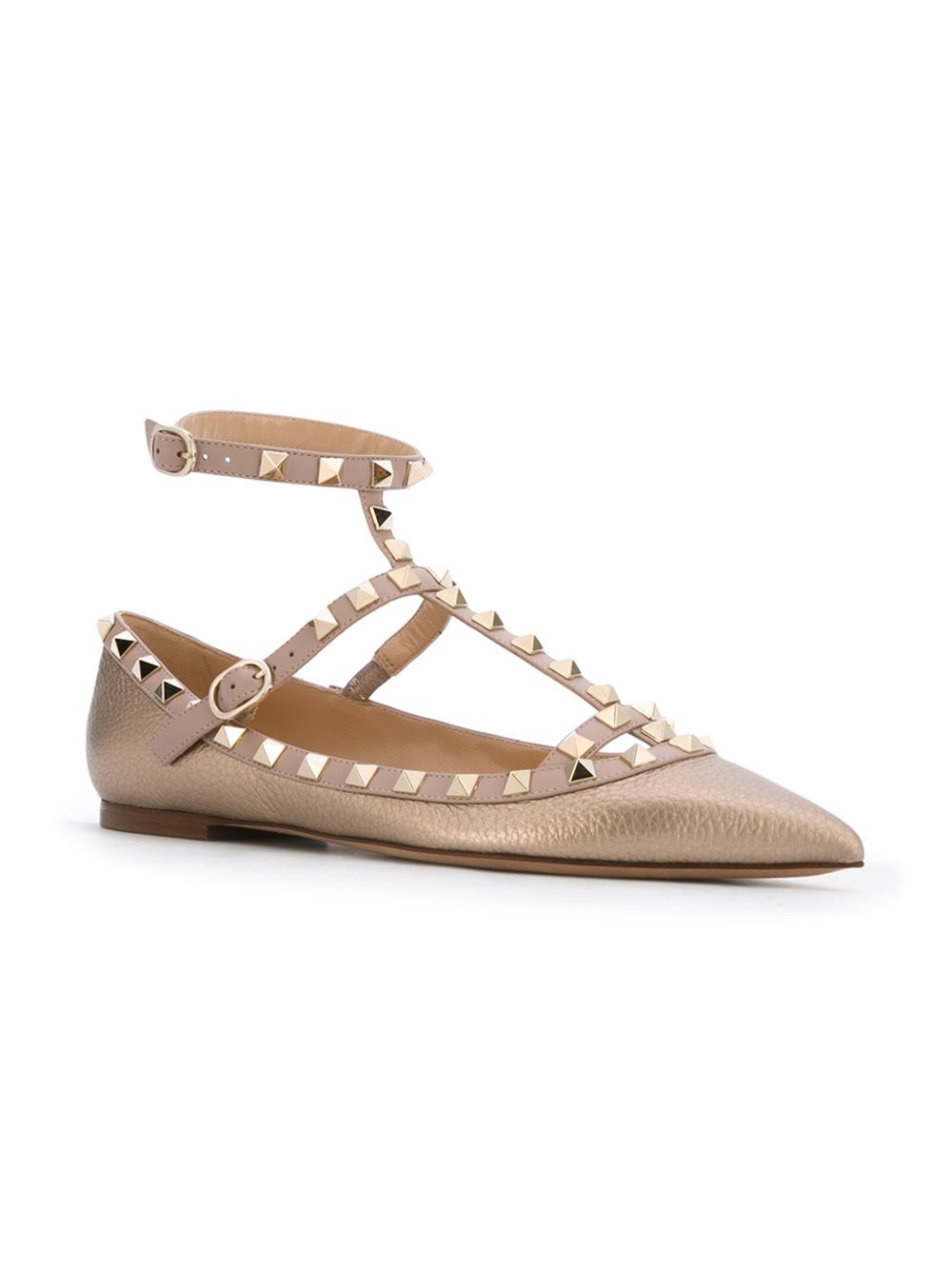 'Rockstud'平底鞋