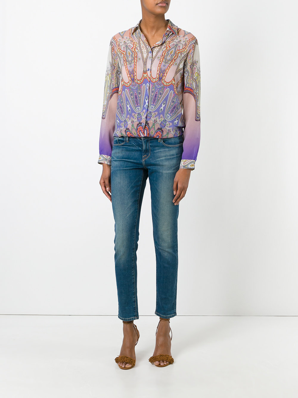 Indian print shirt 