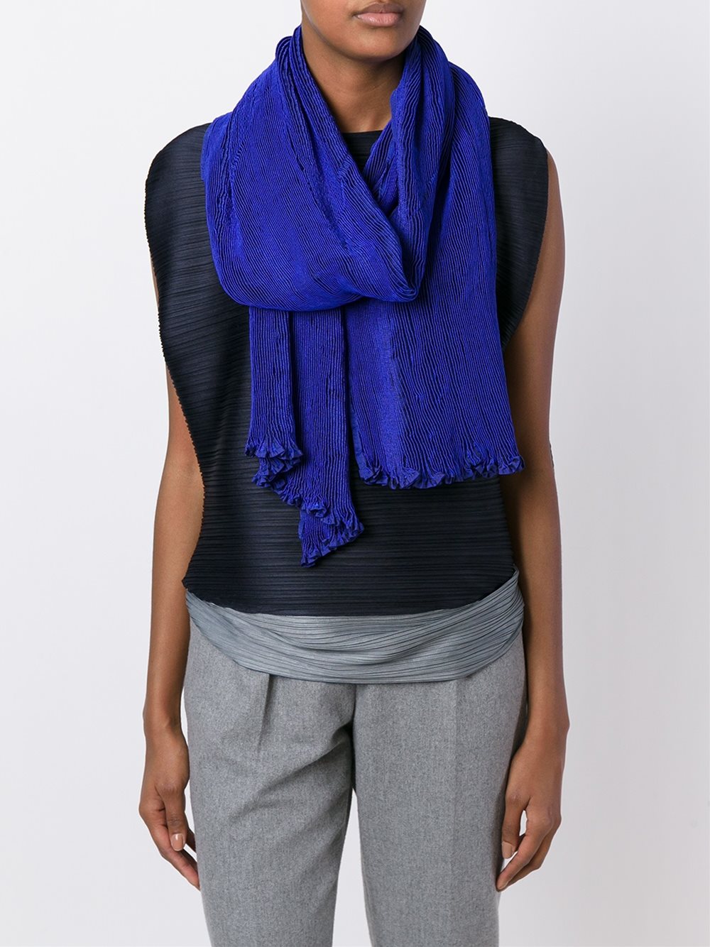 pleated scarf