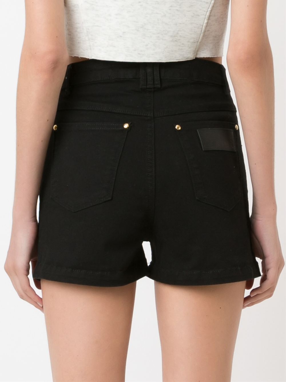 high waist denim shorts