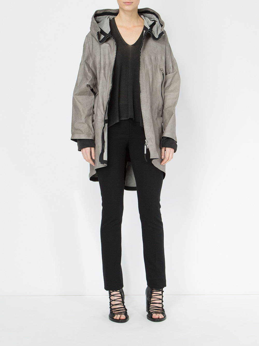 high-low hem knitted top