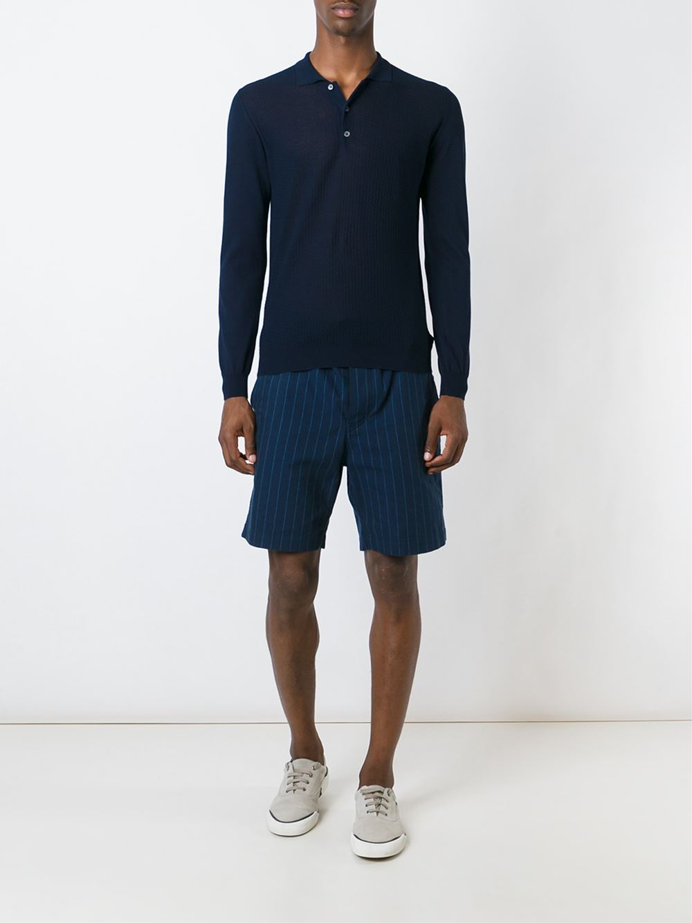 longsleeved polo shirt