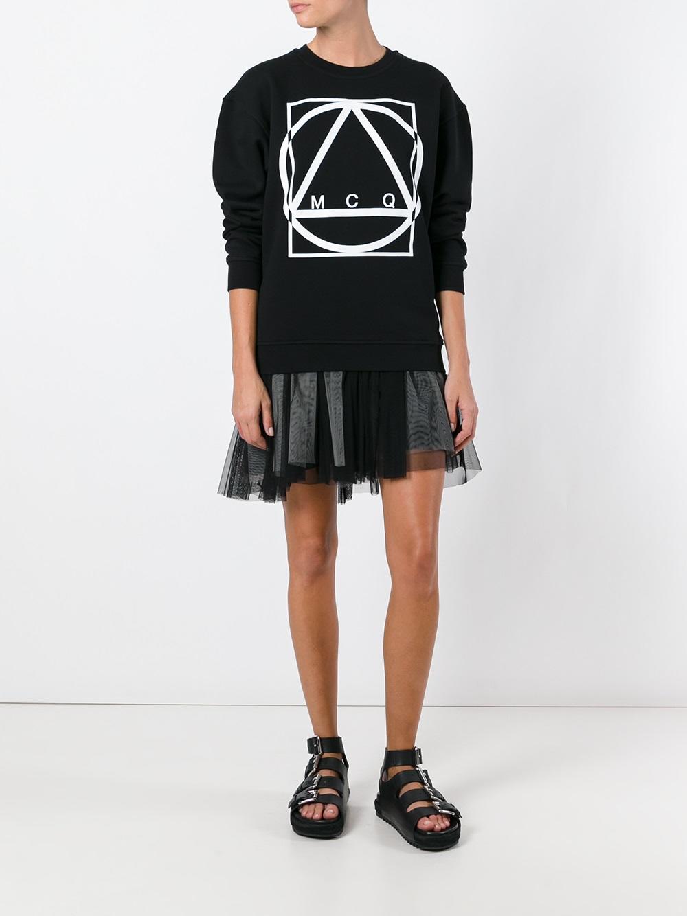 glyph icon print sweatshirt