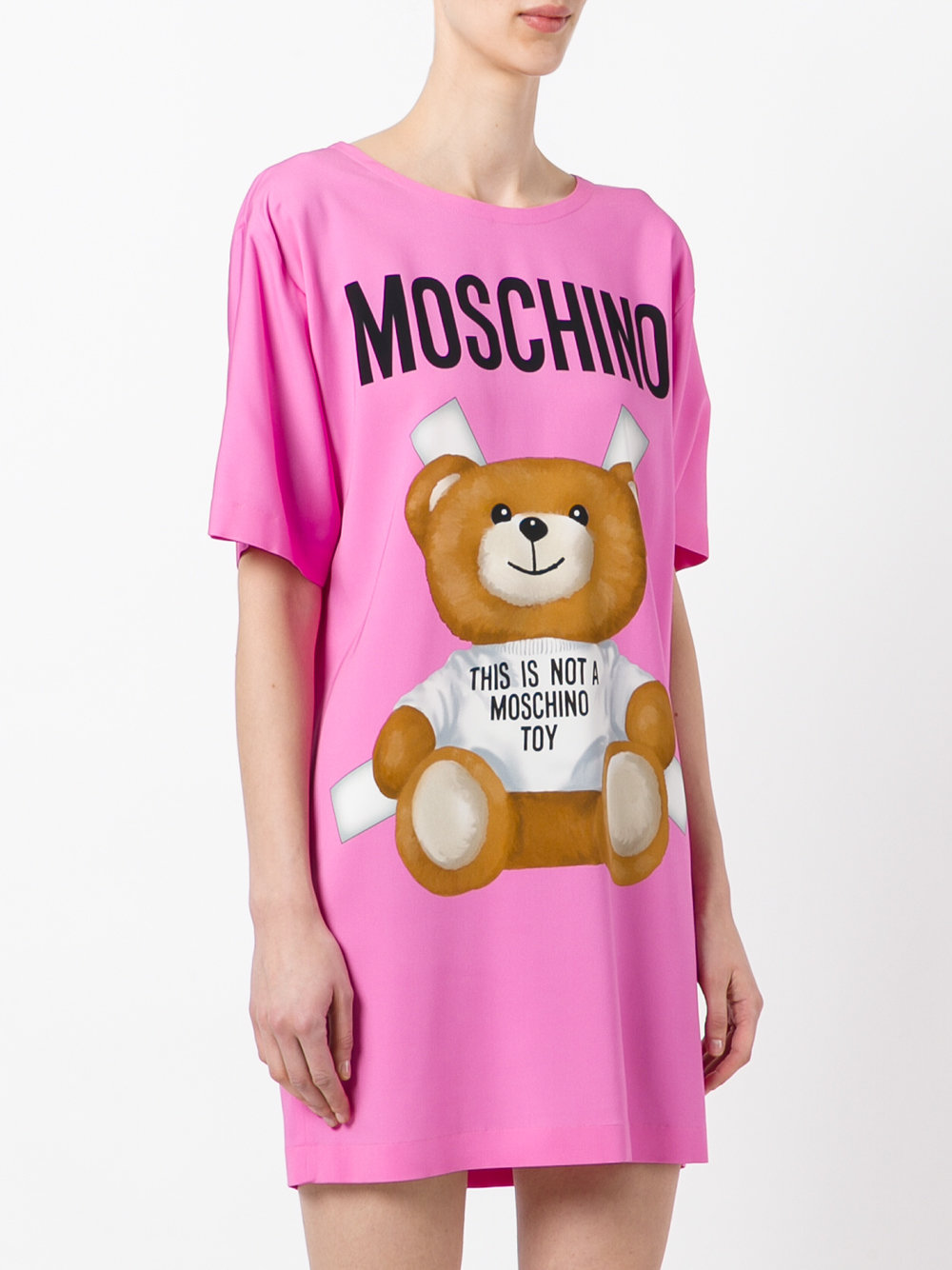 toy bear print t-shirt dress