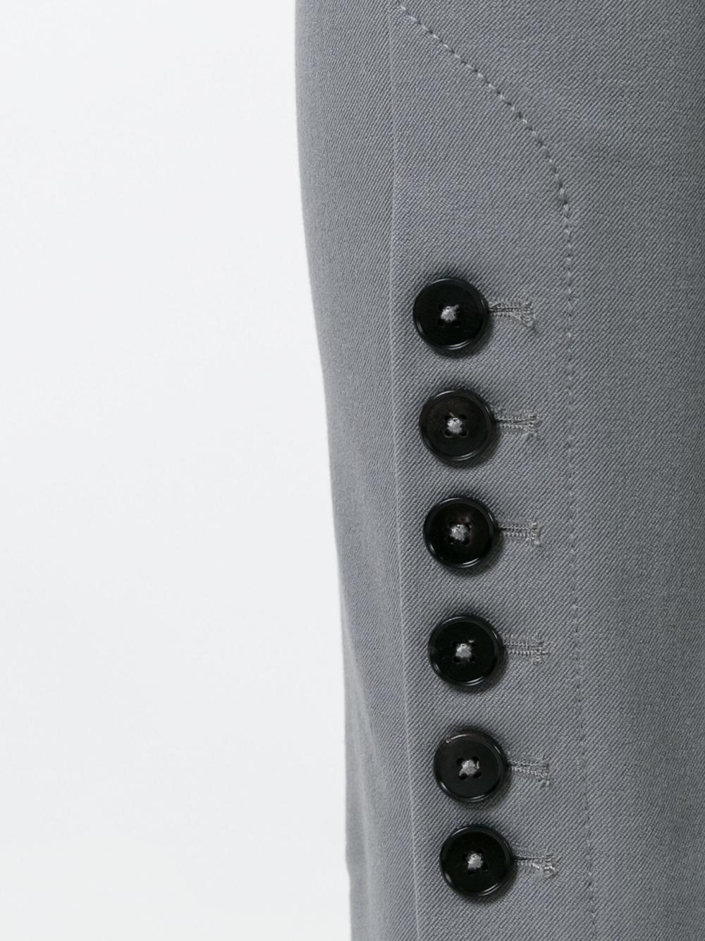 buttoned cropped trousers