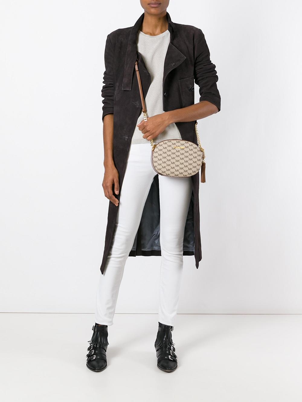 logo pattern cross body bag