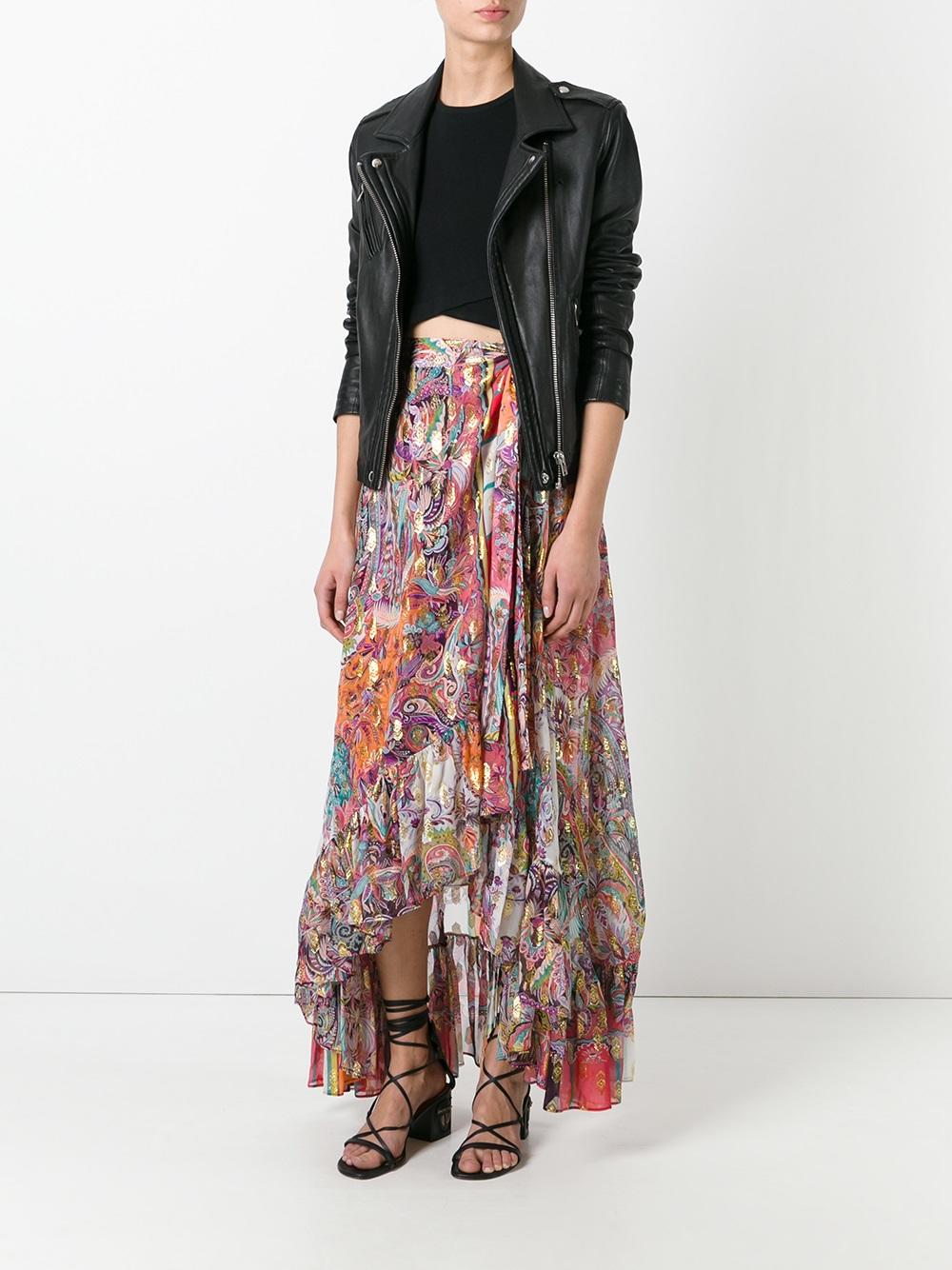 ruffled wrap skirt