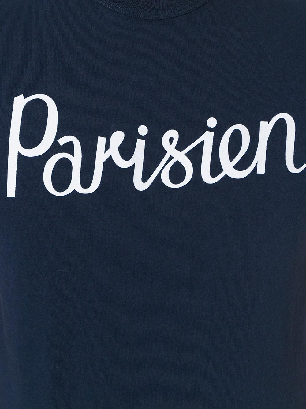 'parisien' print T-shirt