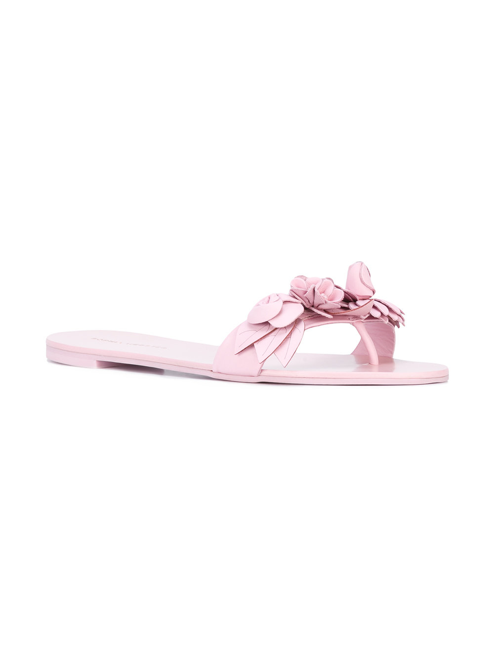 flower applique sandals