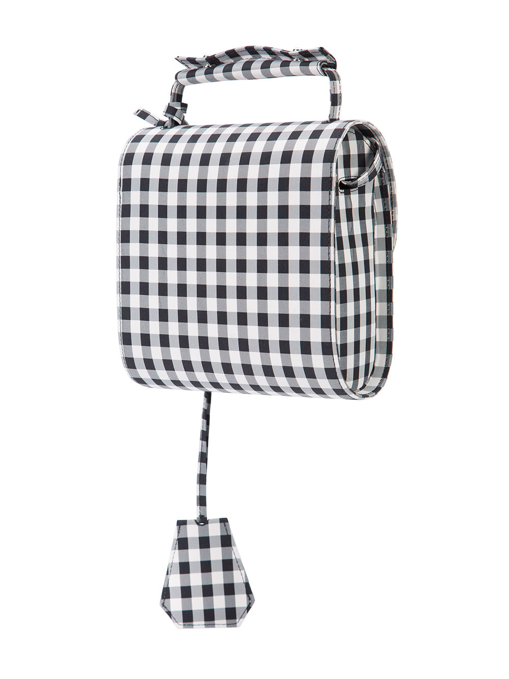 checked crossbody bag