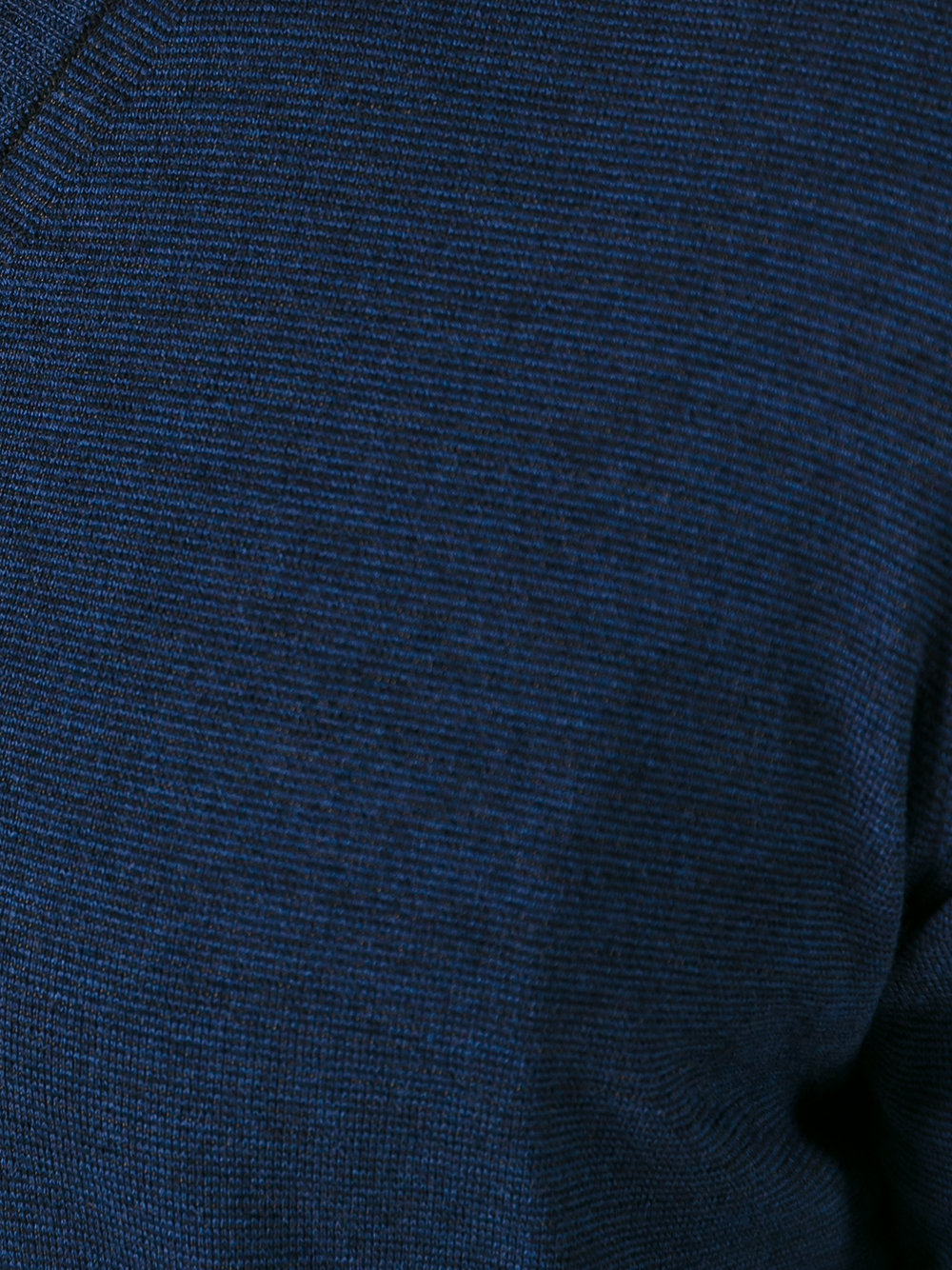 three material V-neck jumper
