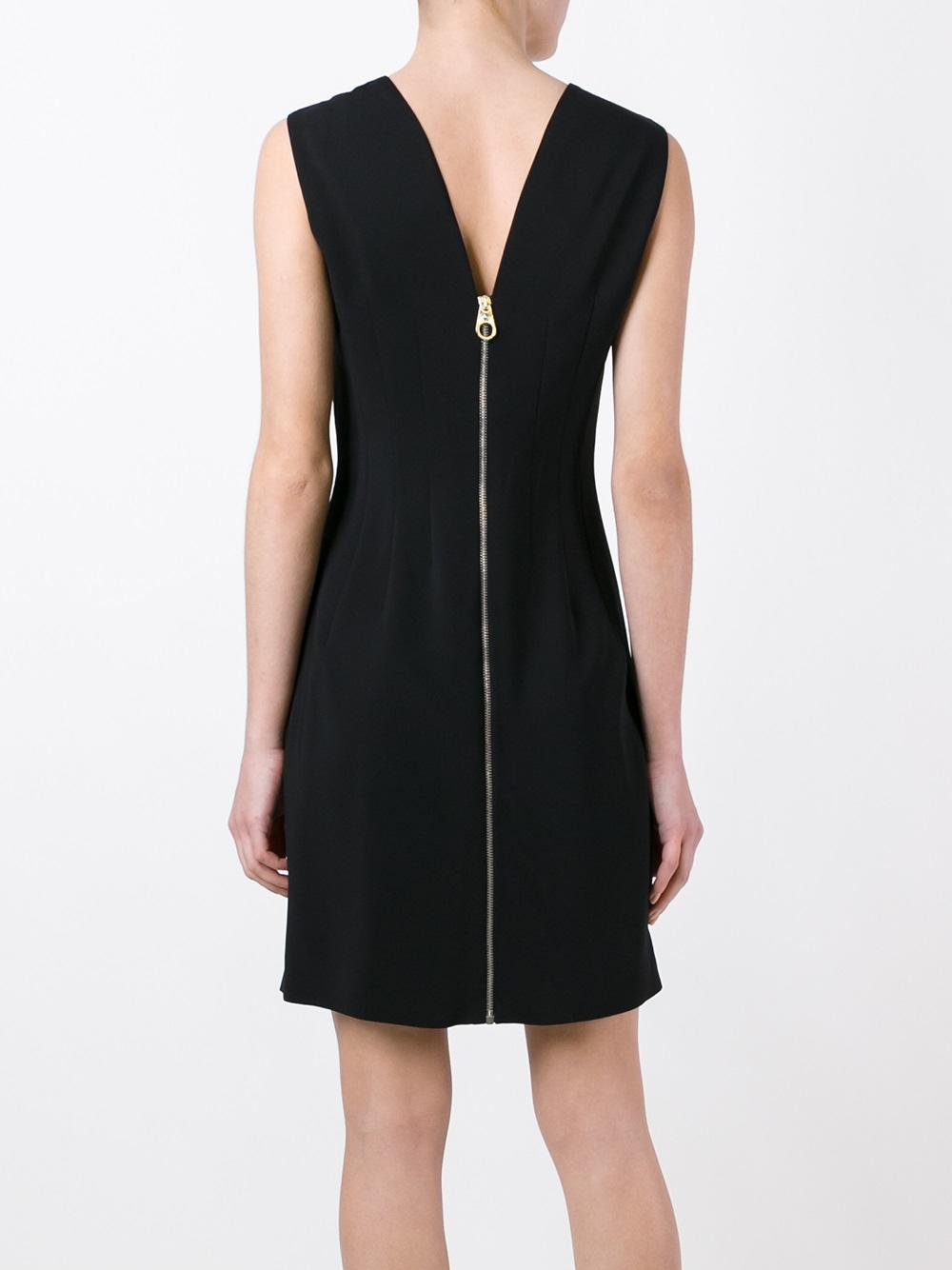 V-back jersey dress