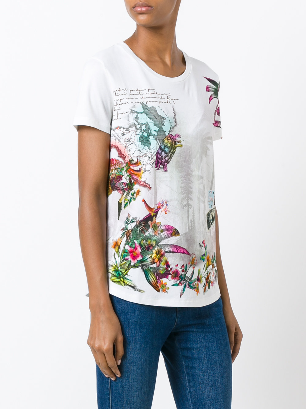 floral print T-shirt 