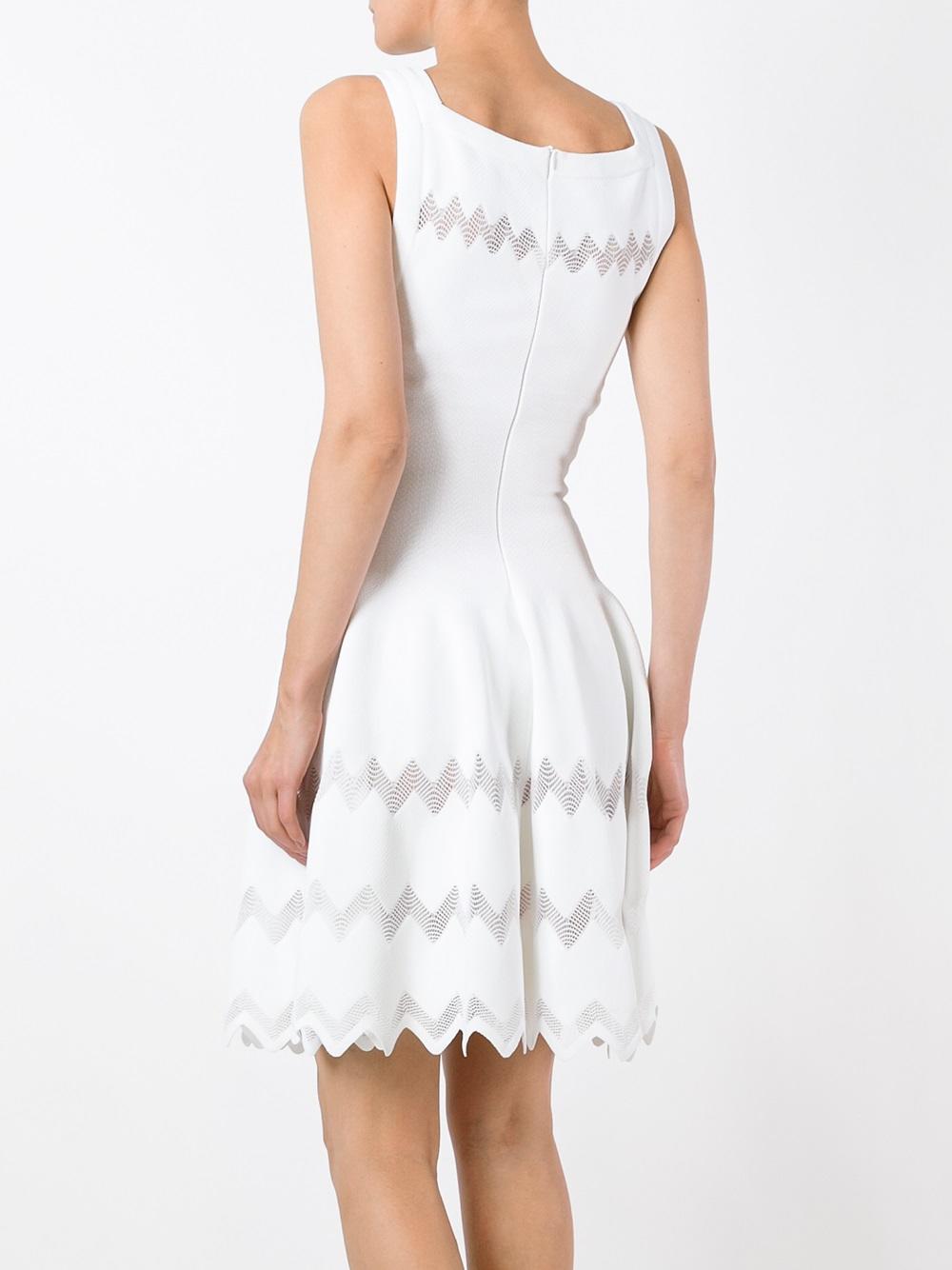 zig-zag flared dress