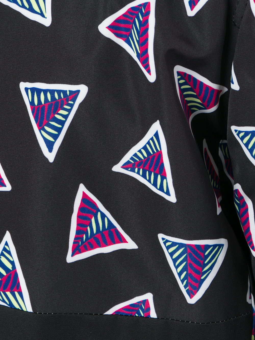 triangle print bomber jacket