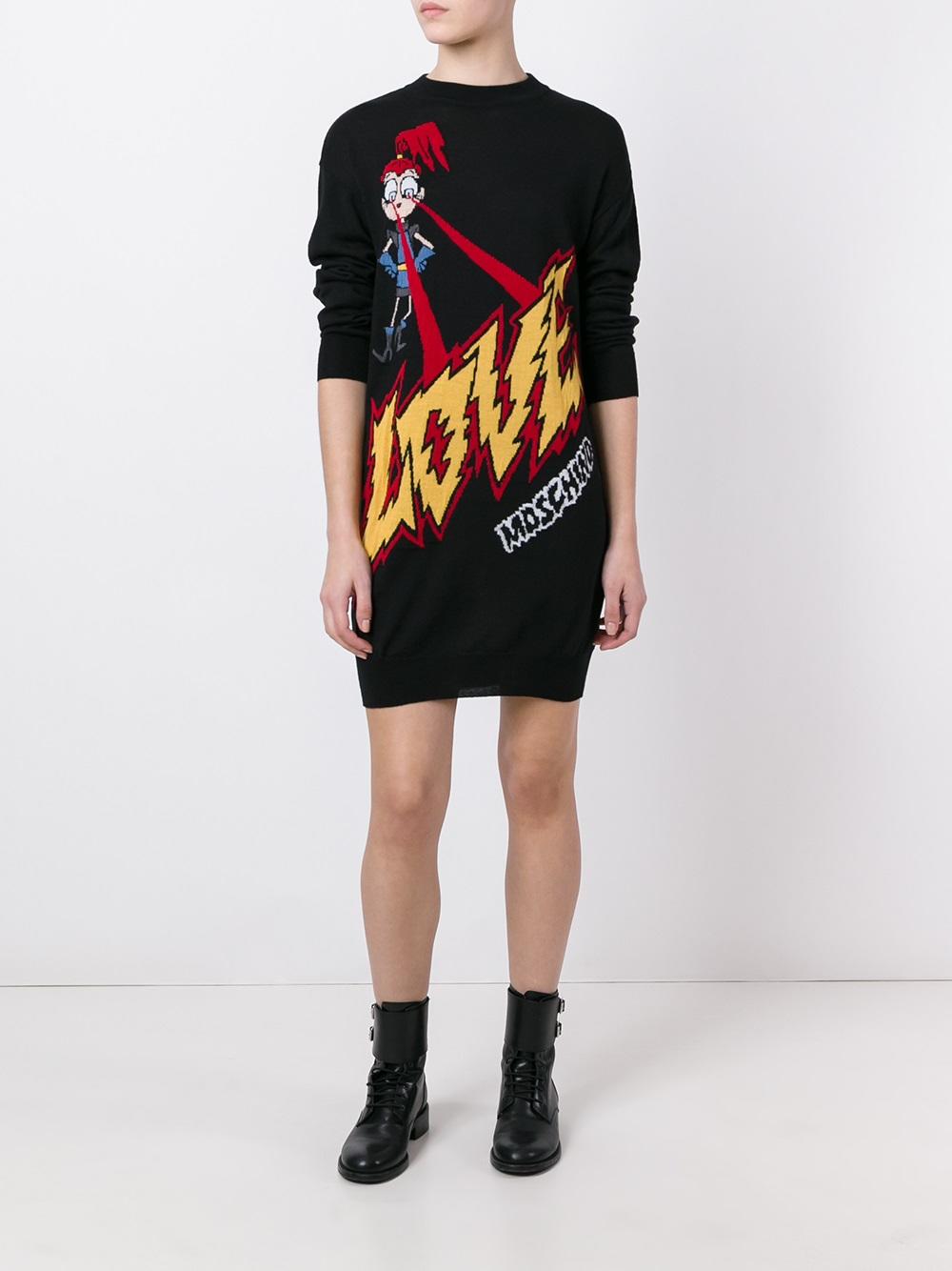 'Love' sweater dress