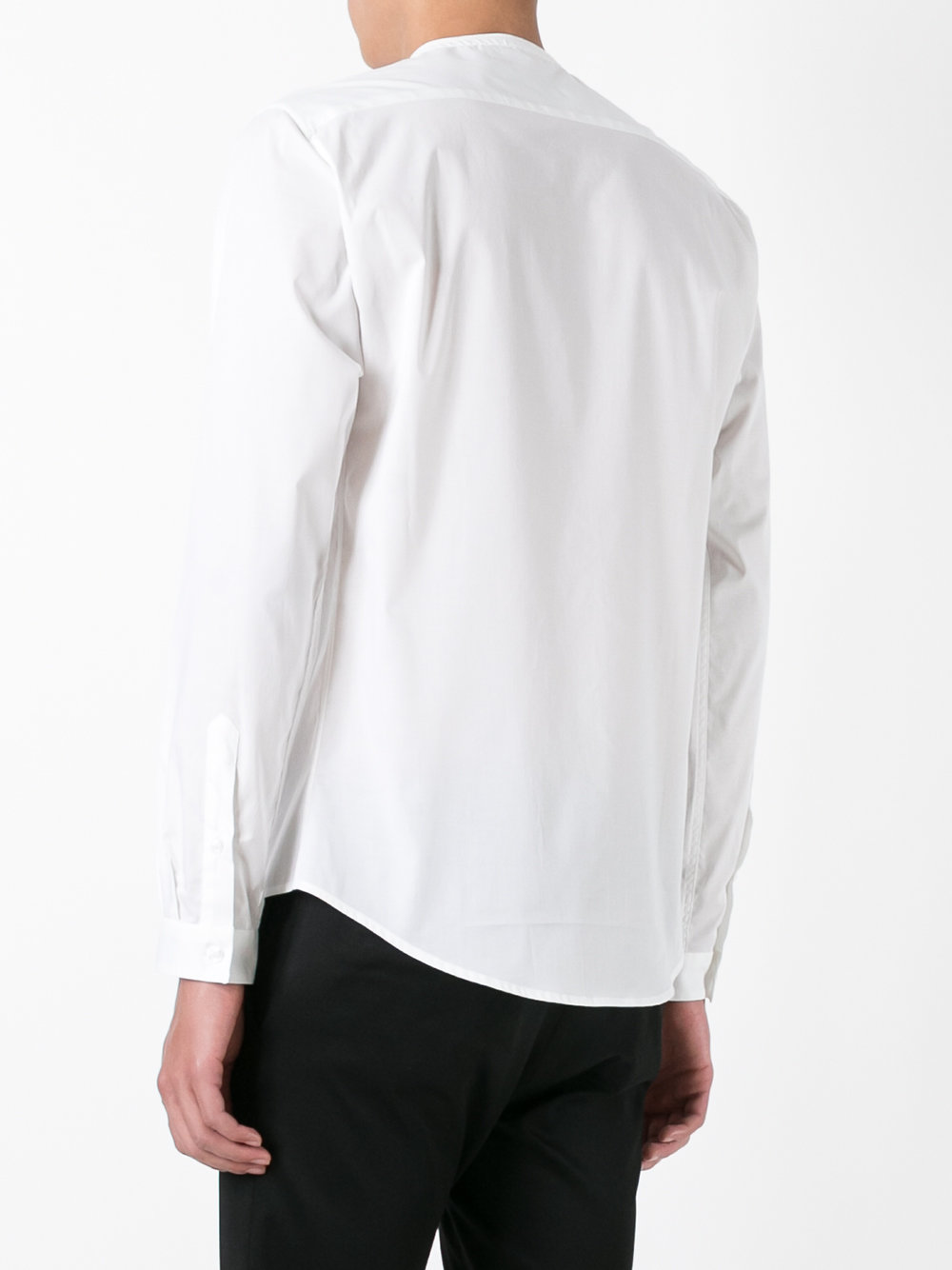 band collar shirt 
