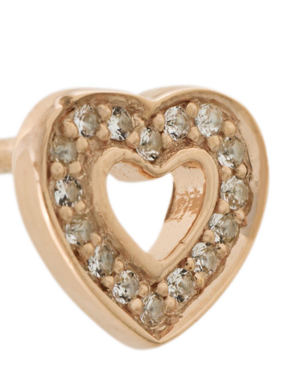 'Mini Heart Biography' stud earrings