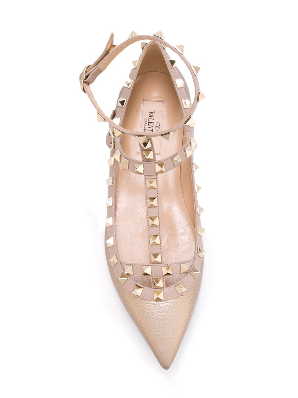'Rockstud'平底鞋
