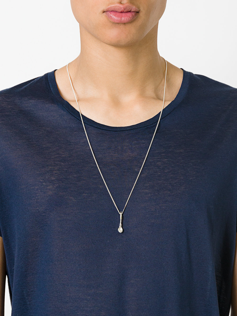 spoon long chain necklace 