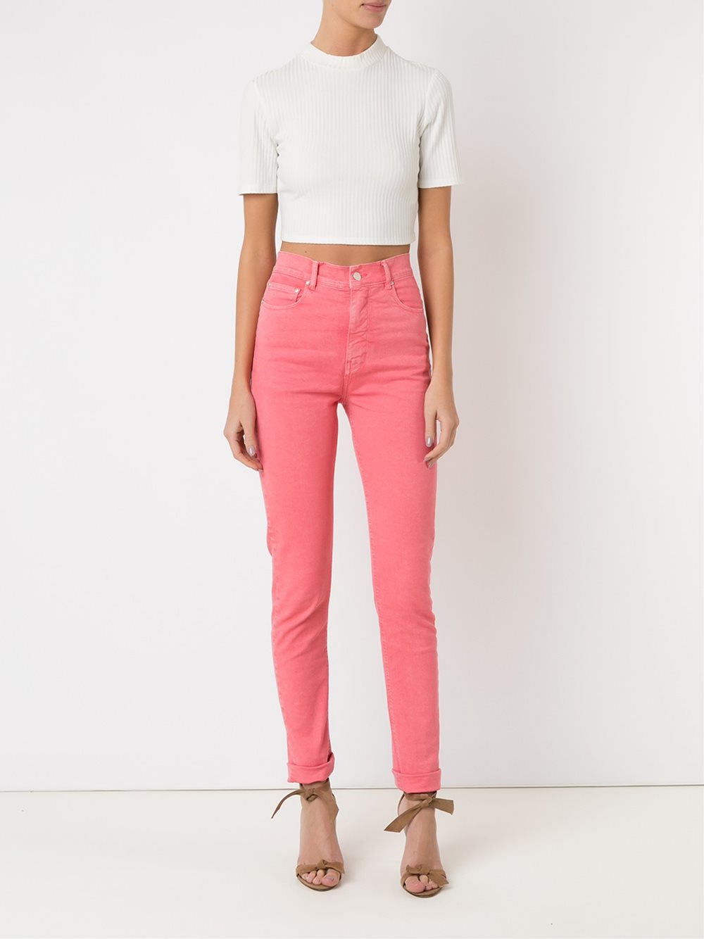 high waisted skinny jeans