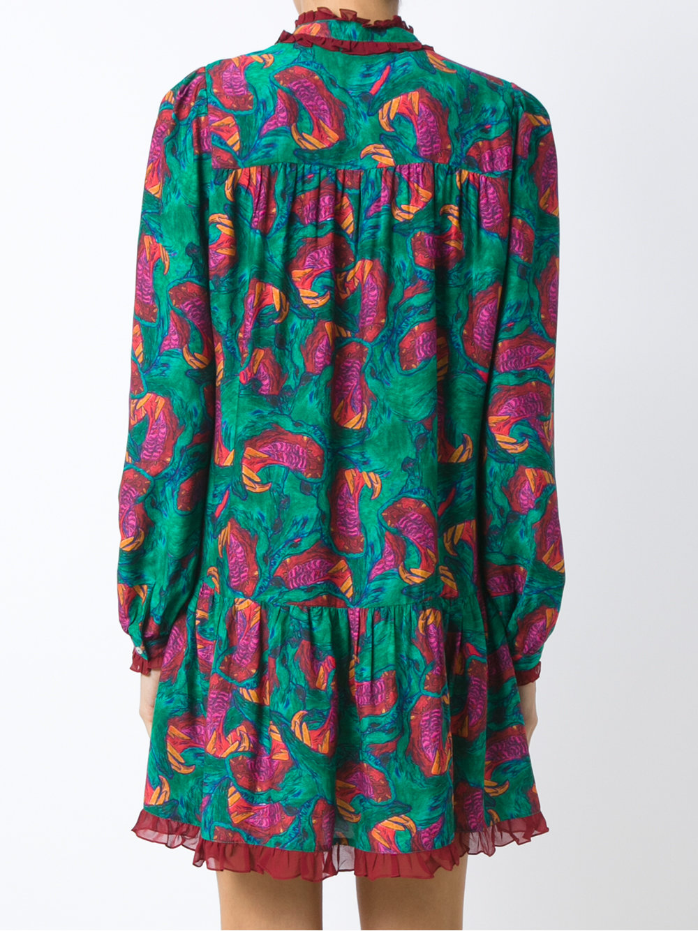 abstract print dress
