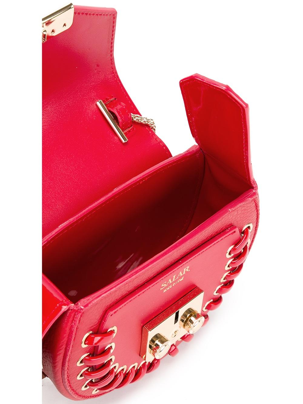 mini studded round tote