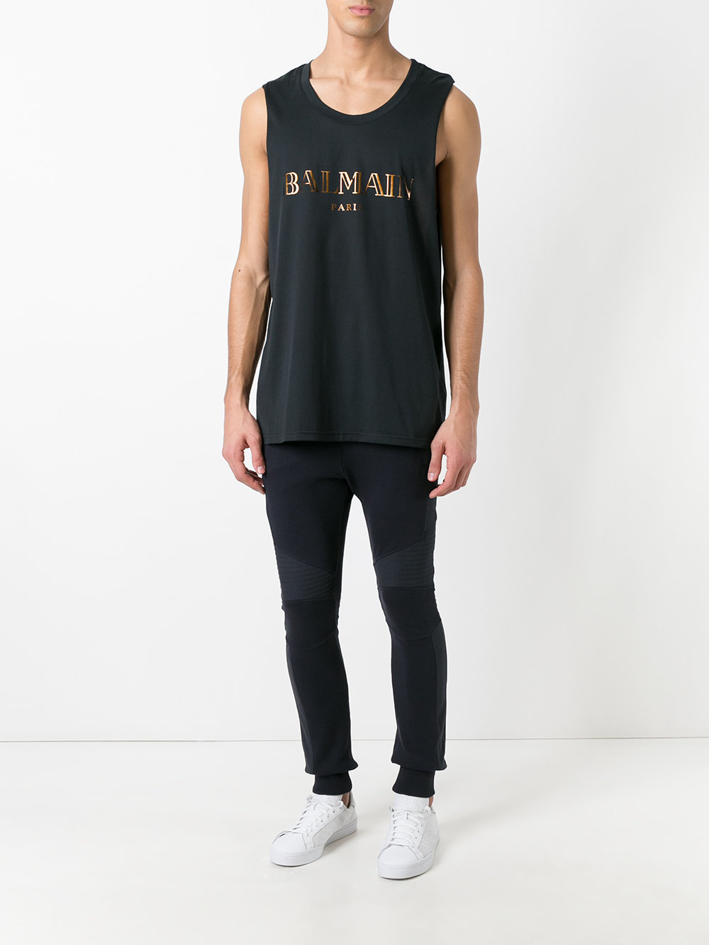 Mylar logo tank top