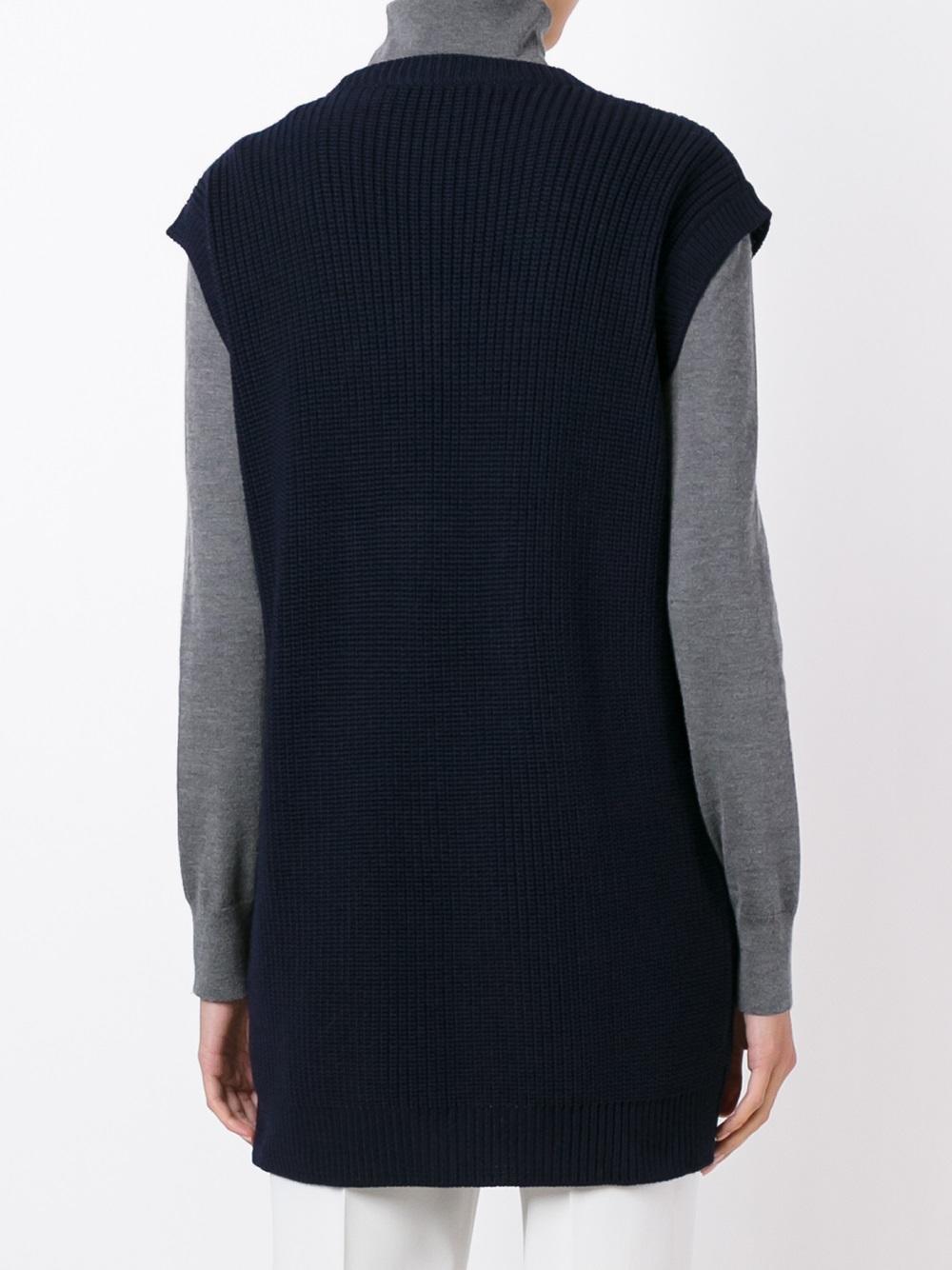 patchwork knitted tunic