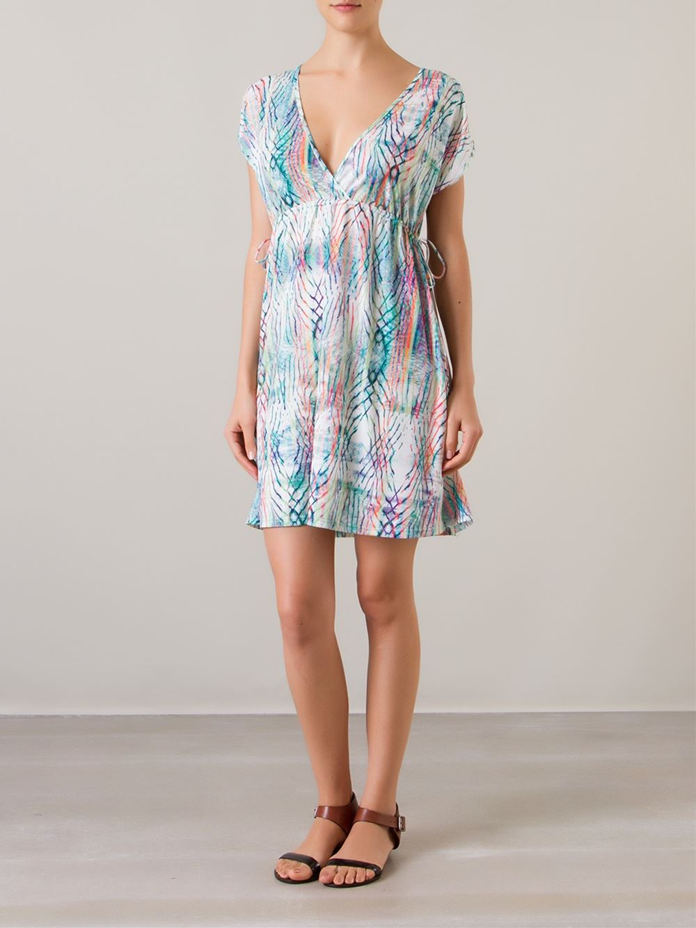 printed beach dress