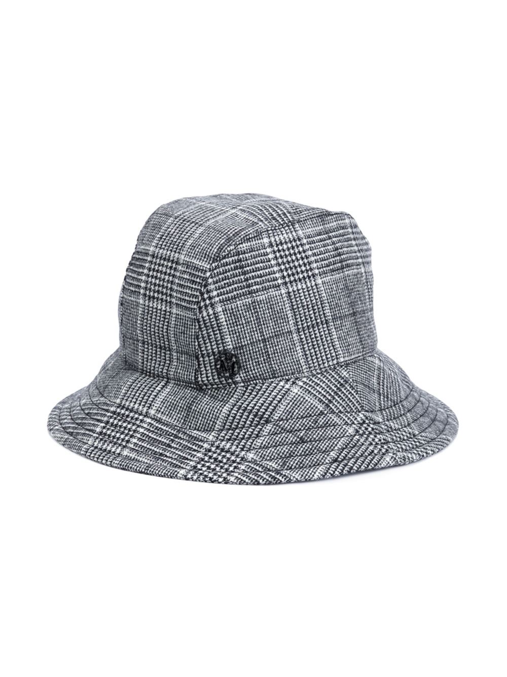 checked bucket hat