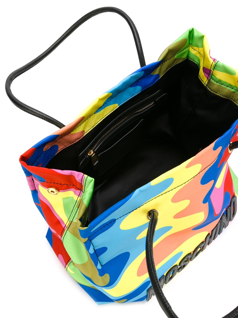 wavy print tote