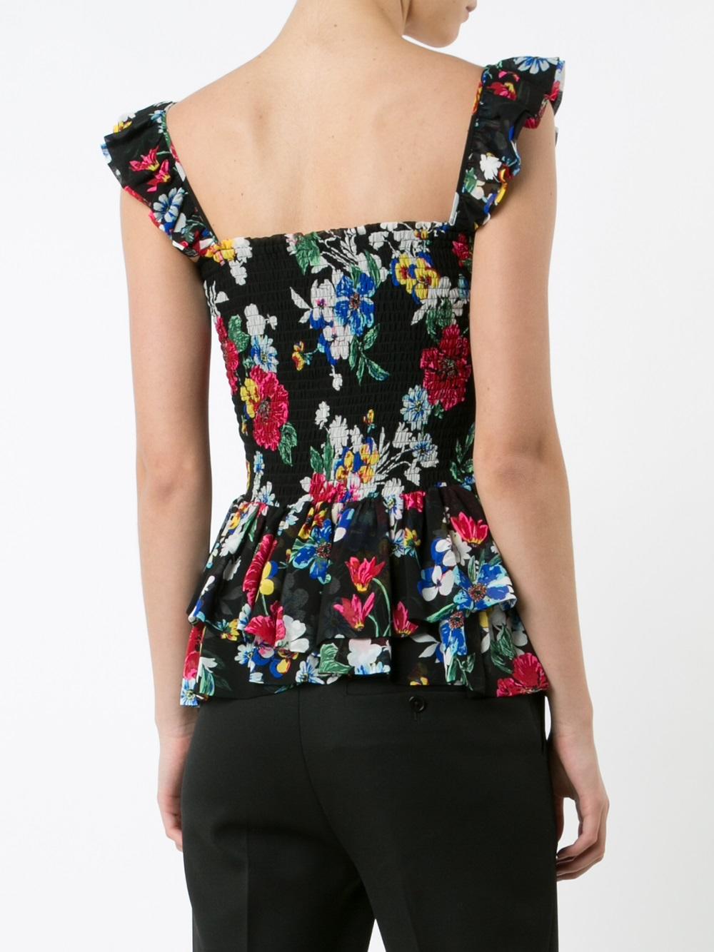 Luna Ruched Babydoll blouse