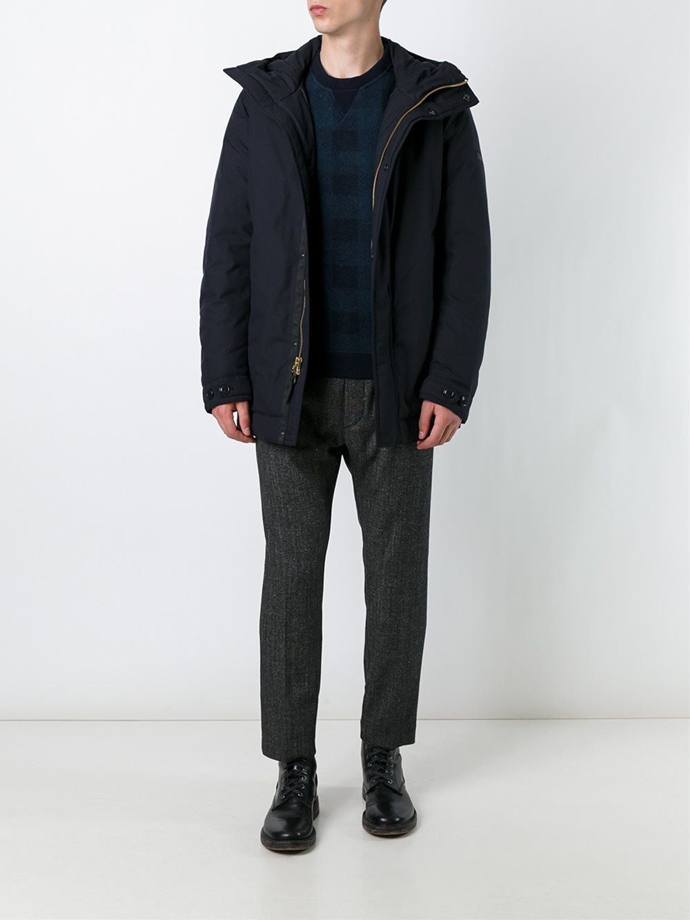 front pleat trousers